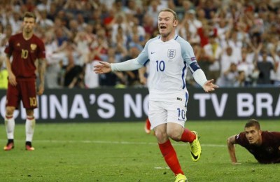England's Wayne Rooney reacts during the Euro 2016 Group B soccer match between England and Russia, at the Velodrome stadium in Marseille, France, Saturday, June 11, 2016. (AP Photo/Kirsty Wigglesworth)